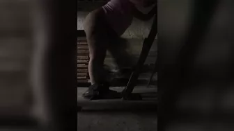 Fat Iranian mom gets her XXX asshole drilled hard in the basement