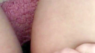 POV video of lustful Iranian mom teasing her XXX pussy in the toilet