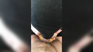 Hot Moroccan XXX slut hides face in hijab when titfucking her man