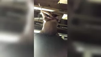 Arab pregnant wife gets anal XXX creampie from hubby in doggy style