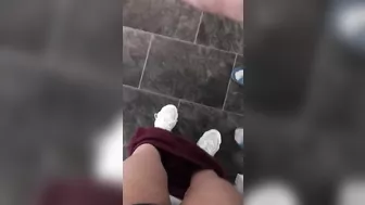 Perverted XXX Santa gets on the knees to lick young Turkish pussy