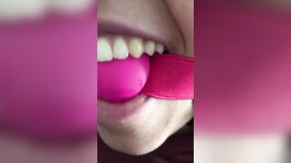 Perverted Arab XXX mom with a gagball is ready to be fucked hard