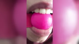 Perverted Arab XXX mom with a gagball is ready to be fucked hard