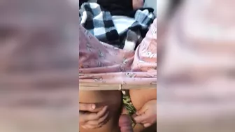 Dressed Iranian XXX mom pulls panties aside to take man's dick deep