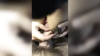 Syrian wife in hijab gags on lover's XXX boner and strokes it in POV