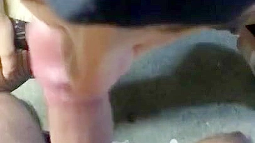 Syrian wife in hijab gags on lover's XXX boner and strokes it in POV