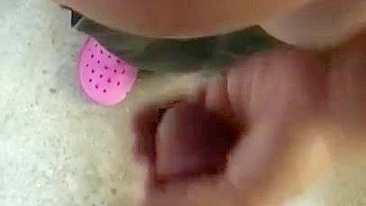 Pregnant Arab babysitter strokes XXX dick of the perverted oldie in POV