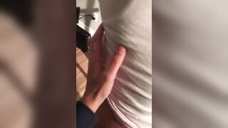 Man gets horny when playing with his Arab girlfriend's big XXX booty