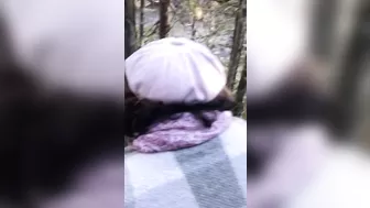 Outdoor anal XXX session of sexy Turkish babe and her horny man