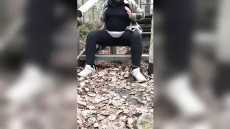 Arabic mom in hijab plays with her big XXX tits under the blouse