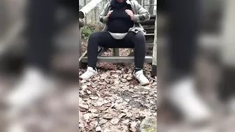 Arabic mom in hijab plays with her big XXX tits under the blouse