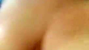 Amateur Syrian hottie shows XXX tits and twat when sucking dildo