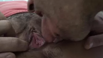 Lustful boyfriend stretches and licks Arab babe's XXX pussy on the camera