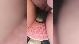 Kinky Arab mom shows and plays with her cute hairy XXX twat in the toilet