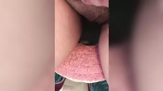 Kinky Arab mom shows and plays with her cute hairy XXX twat in the toilet