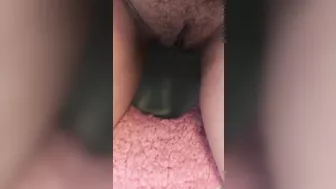 Kinky Arab mom shows and plays with her cute hairy XXX twat in the toilet