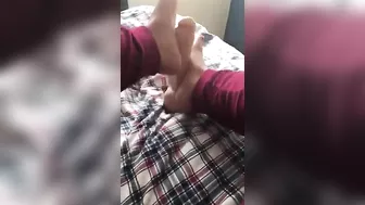 Amateur Arabian girl practices her footjob XXX skills with big dildo Amateur Arabian girl practices her footjob XXX skills with big dildo