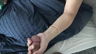 Hubby brings coffee and cock to big-tittied XXX Arab mom in the morning