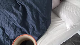 Hubby brings coffee and cock to big-tittied XXX Arab mom in the morning