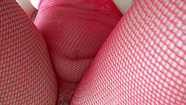 Big-assed Arab sister in fishnets gets her XXX slit filled with spunk