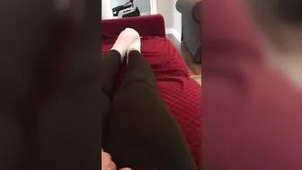 Solo Arabic hottie watches lesbian porn and teases her XXX pussy