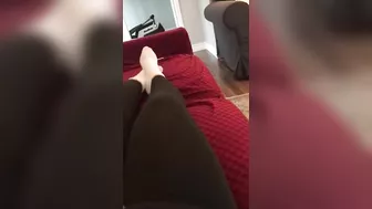 Solo Arabic hottie watches lesbian porn and teases her XXX pussy