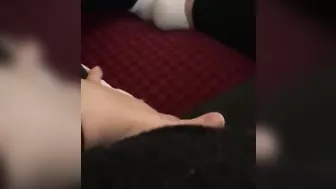 Solo Arabic hottie watches lesbian porn and teases her XXX pussy