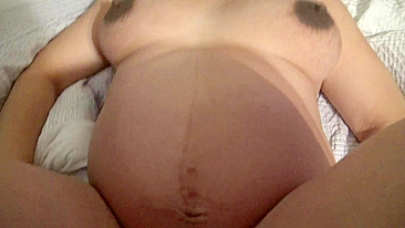 Hot pregnant Arab mom spreads legs to take stepson's XXX shaft into cunt