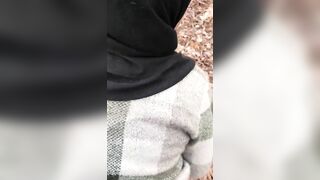 Outdoor XXX video of big-assed Arabic mom getting fucked from behind