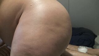 Arabic BBW with huge ass massages and strokes dude's XXX phallus