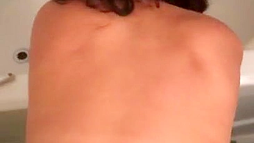 Horny Saudi bitch gets cum on ass after XXX session in the toilet