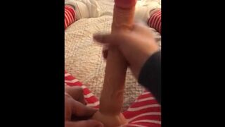 Perverted Moroccan mom gets her XXX strap-on ready to fuck hubby