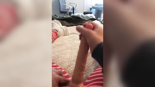 Perverted Moroccan mom gets her XXX strap-on ready to fuck hubby