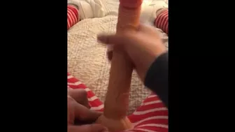 Perverted Moroccan mom gets her XXX strap-on ready to fuck hubby