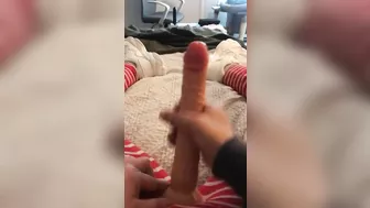 Perverted Moroccan mom gets her XXX strap-on ready to fuck hubby