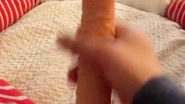 Perverted Moroccan mom gets her XXX strap-on ready to fuck hubby