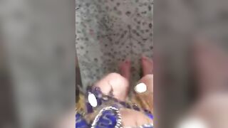 Young Arab woman shakes asshole filming herself doing XXX belly dance