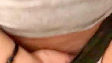 Egyptian mature invites guys to jerk off well to her XXX shaped boobs close-up