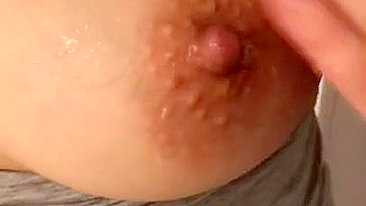 Egyptian mature invites guys to jerk off well to her XXX shaped boobs close-up