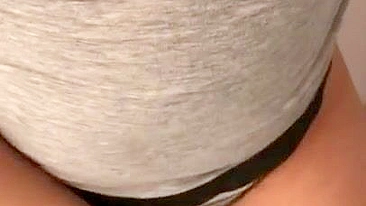 Egyptian mature invites guys to jerk off well to her XXX shaped boobs close-up