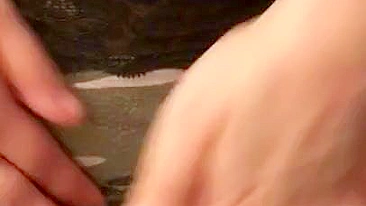 Egyptian mature invites guys to jerk off well to her XXX shaped boobs close-up