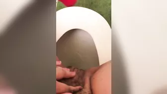 Egyptian mom is happy allowing herself to enjoy pissing in solo XXX video