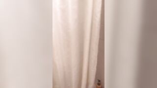 Lecherous Arab mom is captured naked in shower by the XXX cameraman