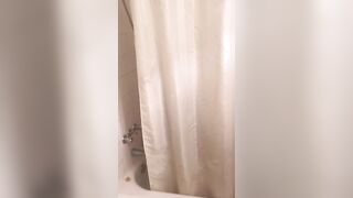 Lecherous Arab mom is captured naked in shower by the XXX cameraman