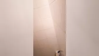 Lecherous Arab mom is captured naked in shower by the XXX cameraman