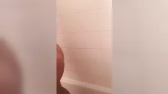 Lecherous Arab mom is captured naked in shower by the XXX cameraman