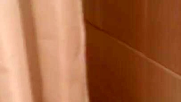 Lecherous Arab mom is captured naked in shower by the XXX cameraman