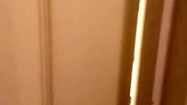 Lecherous Arab mom is captured naked in shower by the XXX cameraman