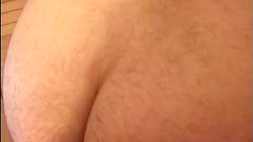 Husband moans when Egyptian mom slaps his big hairy bottom in XXX porn