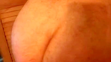 Husband moans when Egyptian mom slaps his big hairy bottom in XXX porn
